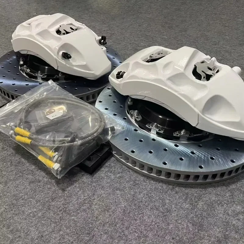 

Big Brake Kit 8N 6 Pot Forged Front Disc,Racing Modified 6 Piston Brake Caliper for A3 A4 A5 A6 A7 Q5 Q7 Q8 TT RS R8 Series