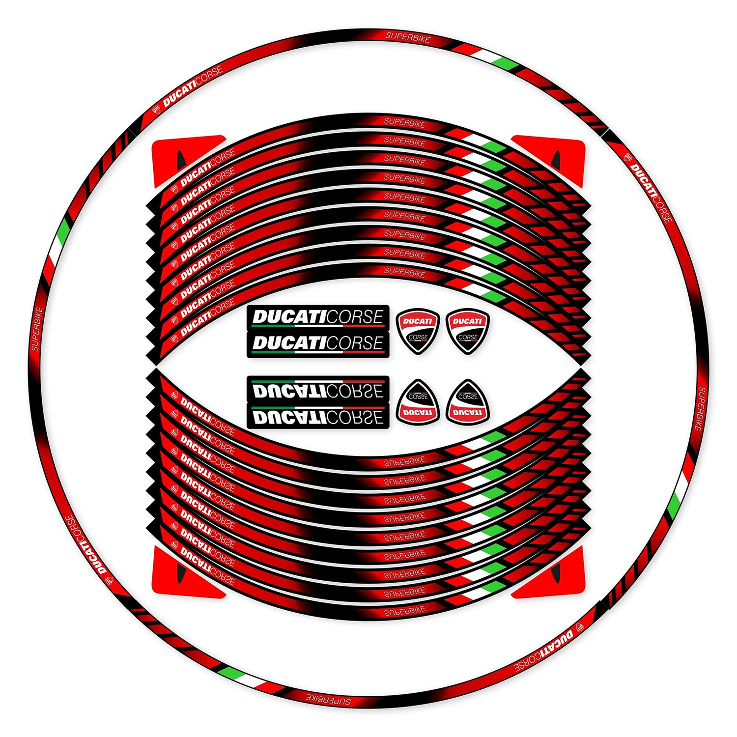 

2026 Ducati Wheel Sticker Motorcycle Rim Decal