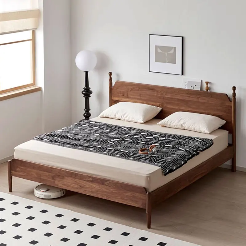 

Customizable North American Black Walnut Double Bed