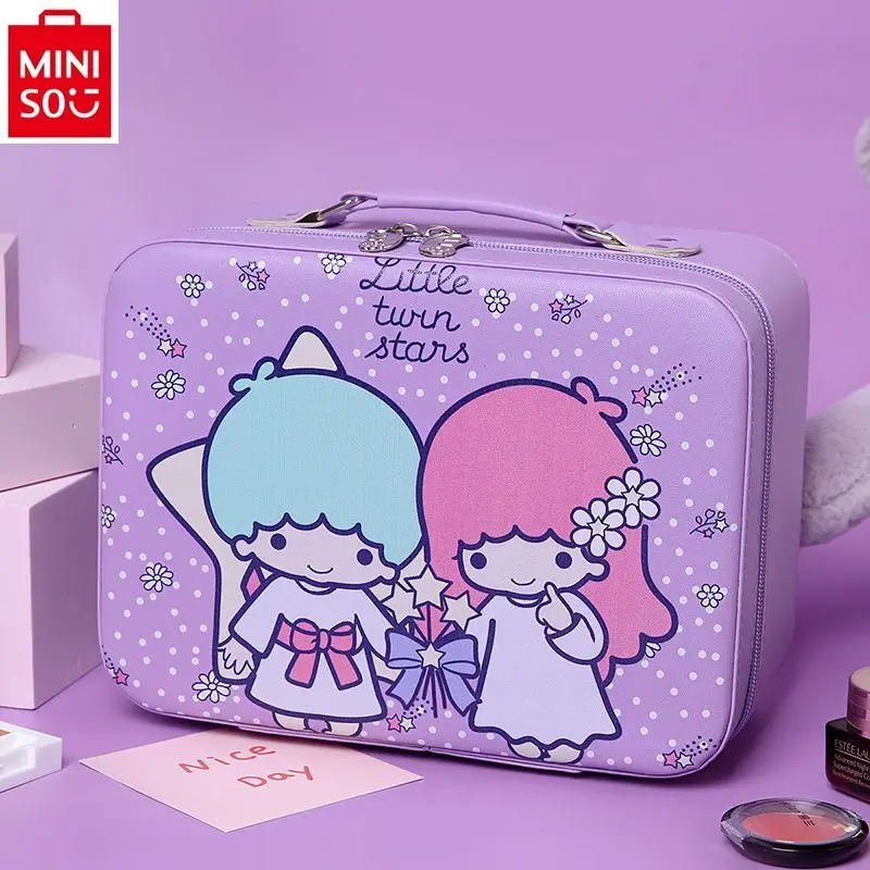 Mini-bolsa de maquiagem portátil portátil PU, Hello Kitty Kuromi, caixa multifuncional, novo desenho animado, Hello Kitty, alta qualidade, 2022