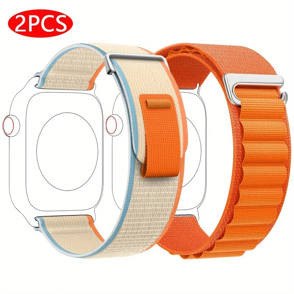 Apple Watch用ストラップ,スポーツブレスレット,iwatchシリーズ10,9,8,7,6,5,46mm, 41mm, 45mm, 40mm, 44mm超薄型4se,49mm, 38mm, 42mm, 2個