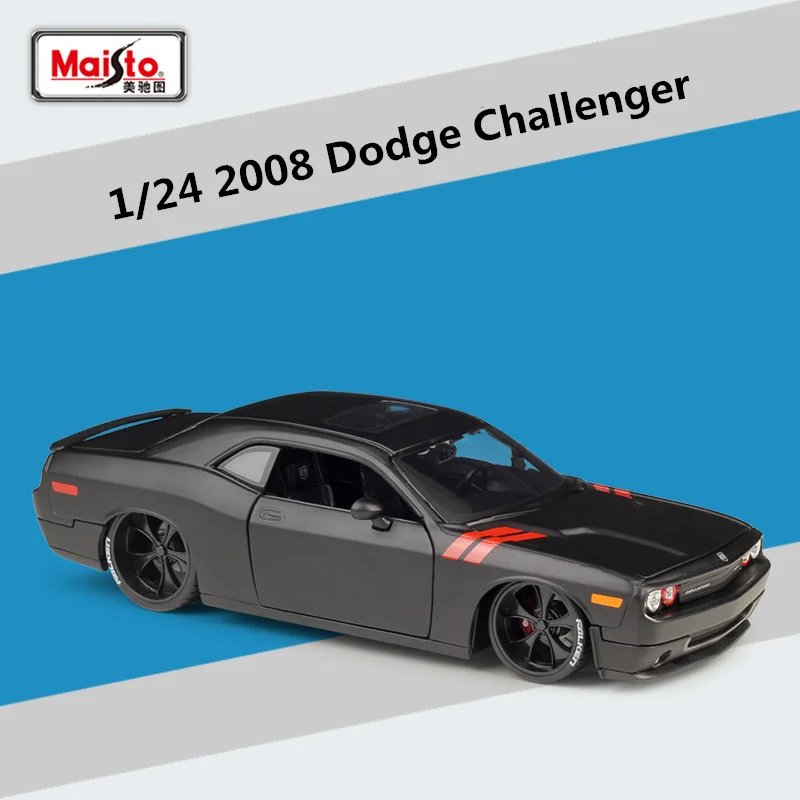 Maisto 1:24 2008 Dodge Challenger โลหะผสมรถแข่งของเล่นรุ่น Diecasts โลหะของเล่นรถจำลองคอลเลกชันเด็กของขวัญ