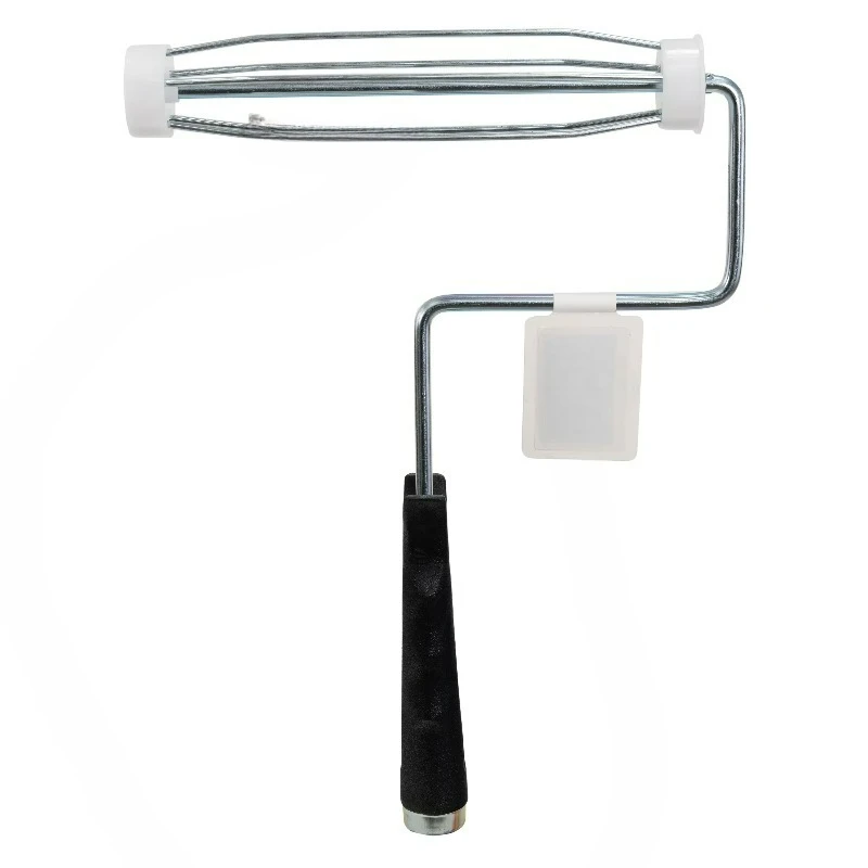 9-Inch Heavy Duty Paint Roller Frame, 5-Wire Metal Cage, Threaded Handle for Extension Poles, Reusable Roller Frame for Walls & Ceilings