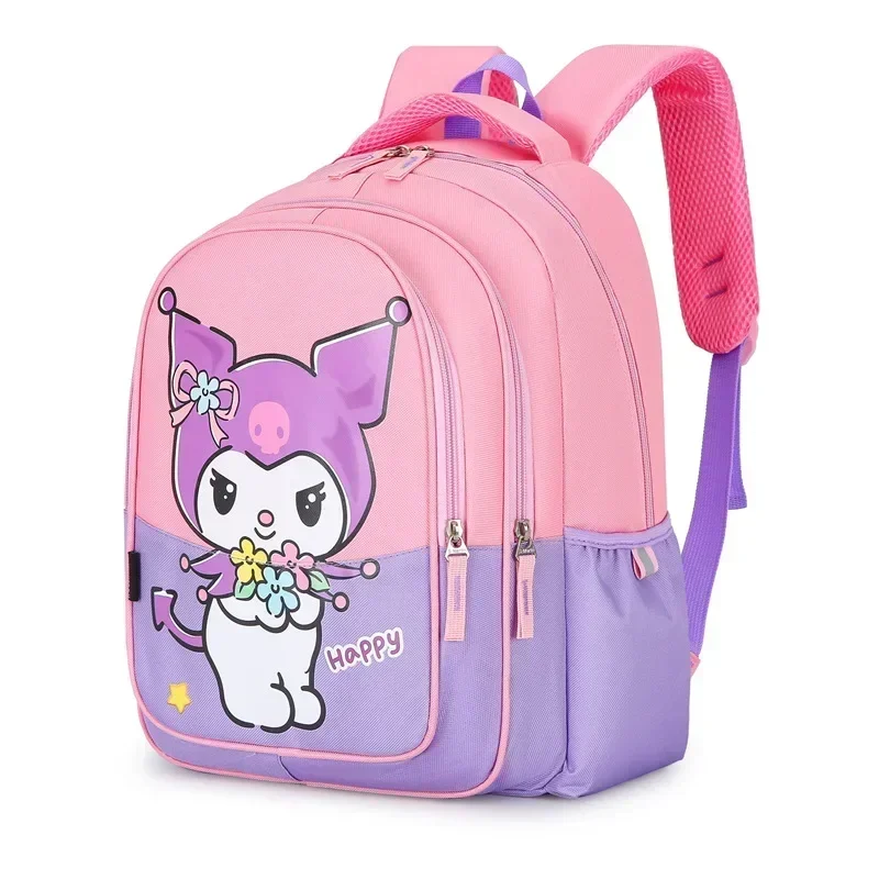 Sanrio olá kitty escola primária mochila menina grande capacidade mochila kuromi bolsa de ombro dos desenhos animados bolsa de viagem