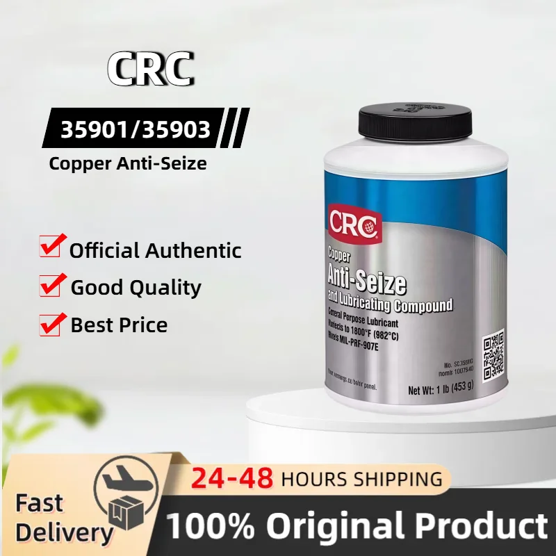 CRC SL35901 SL35903 Медная смазка против загрязнения с проводимостью, высокая термостойкость, предотвращает уплотнение металла, 8 унций/16 унций