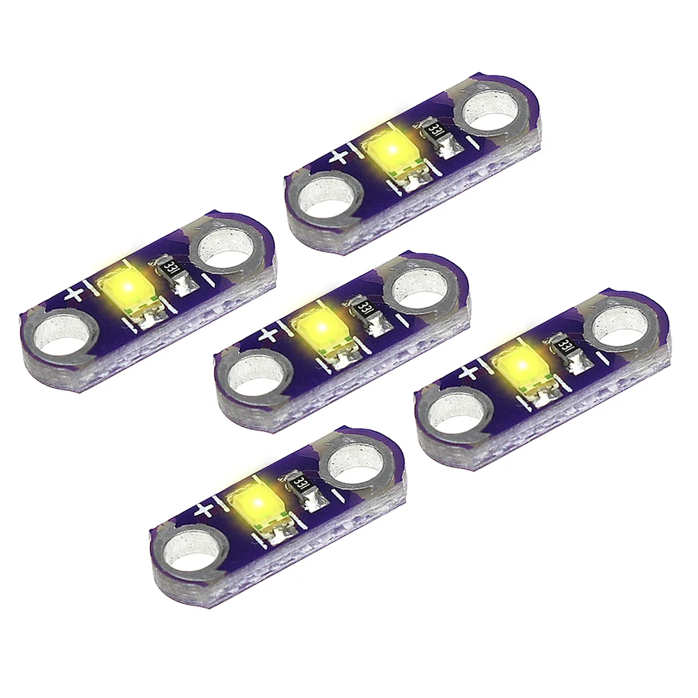 15 sztuk Mini LilyPad LED SMD LED moduł oświetlenia sprzętu 3 V-5 V dla Arduino niebieski/czerwony//żółty/zielony/biały//płyta 40MA