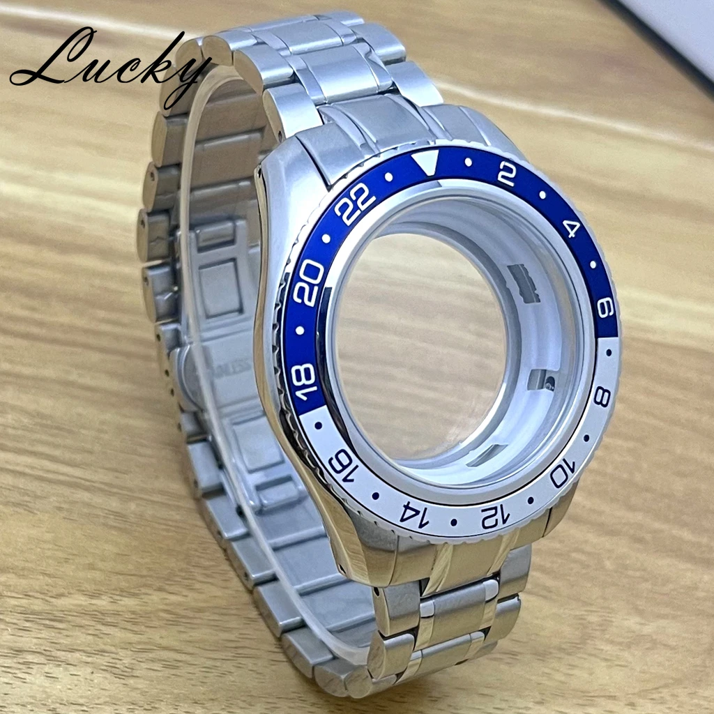 Cassa per orologio in vetro minerale da 44 mm adatta al movimento NH34 NH35 NH36 fai da te 31,5-32 quadrante accessori per orologi meccanici modificati ﻿