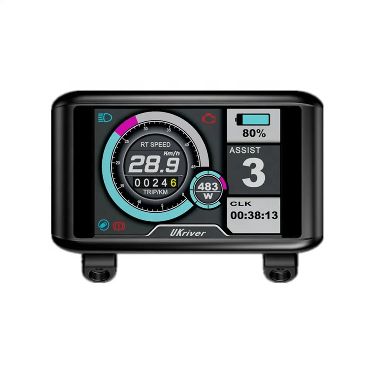 Qualified- UKC1 24/36/48/52/60/72V Universal Colorful Electric Bicycle LCD Display with USB Charging Function B