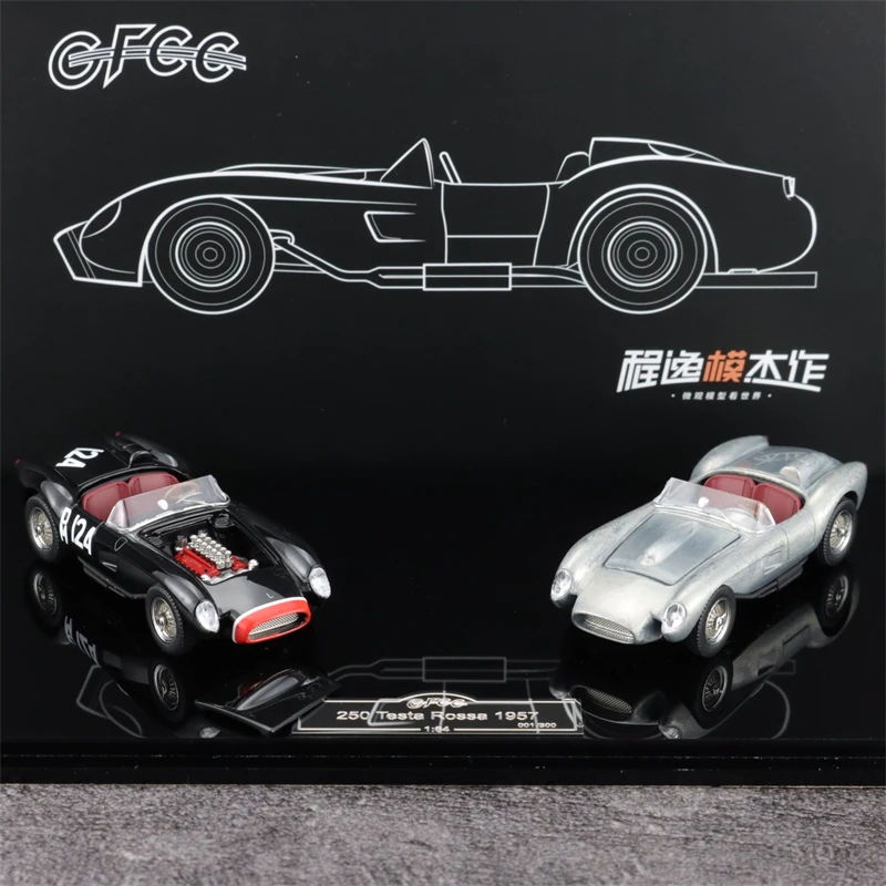 

GFCC 1:64 1957 250TR Rossa Black & RAW 2 cars APAxpo 2025 Edition Diecast Model Car