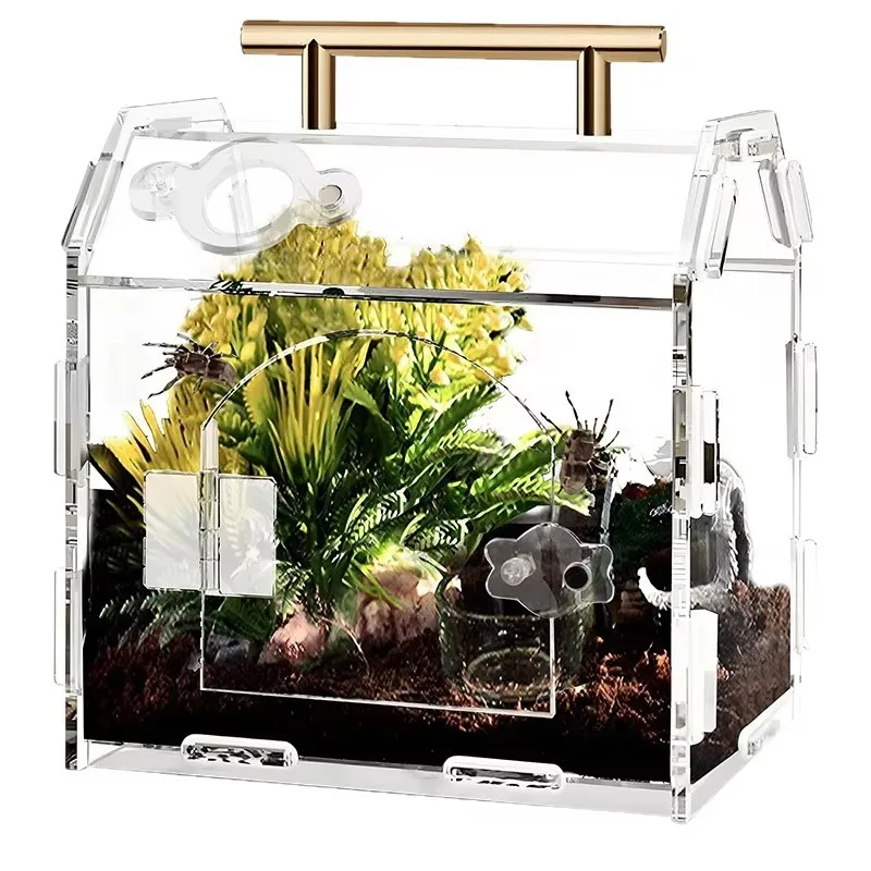 

Акриловый контейнер для рептилий с матричной системой Aspirail и возможностью кормления, подходит для различных помещений