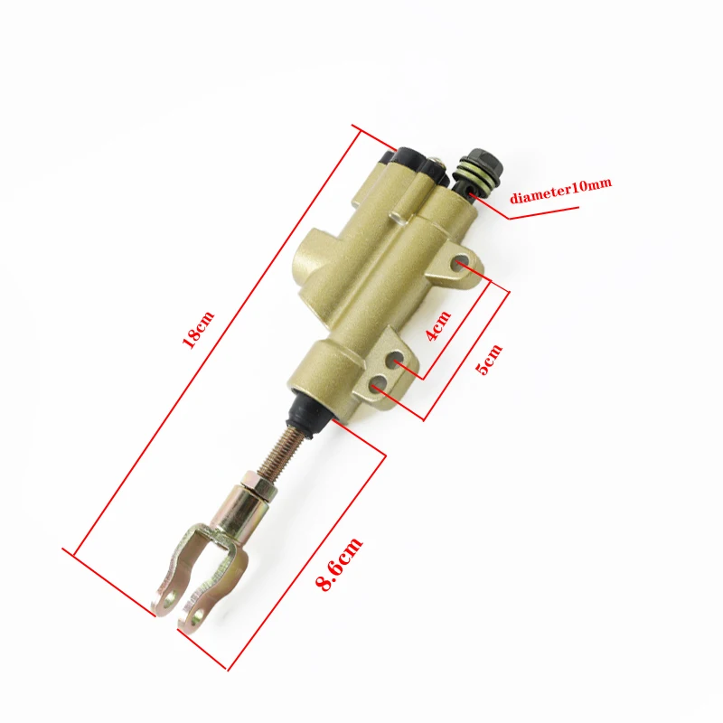 Bomba de cilindro maestro de freno hidráulico de pie de reacondicionamiento trasero de alta calidad para motocicleta Suzuki Kawasaki Honda Dirt Pit Bike ATV