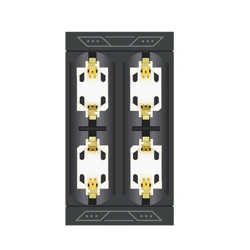Button Battery Charger for ML2032 ML2025 Rechargeable Battery With 4Slot And LED Indicators For Efficient Charging  D2RC