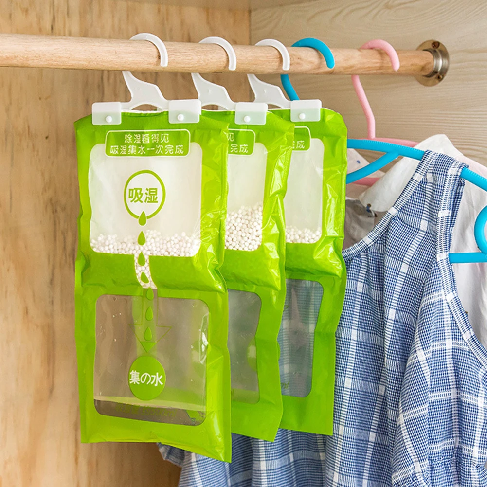 Moisture Absorber Dehumidifier Bag 1/5pcs Closet Cabinet Wardrobe Desiccant Bags Drying Agent Brand New Moisture