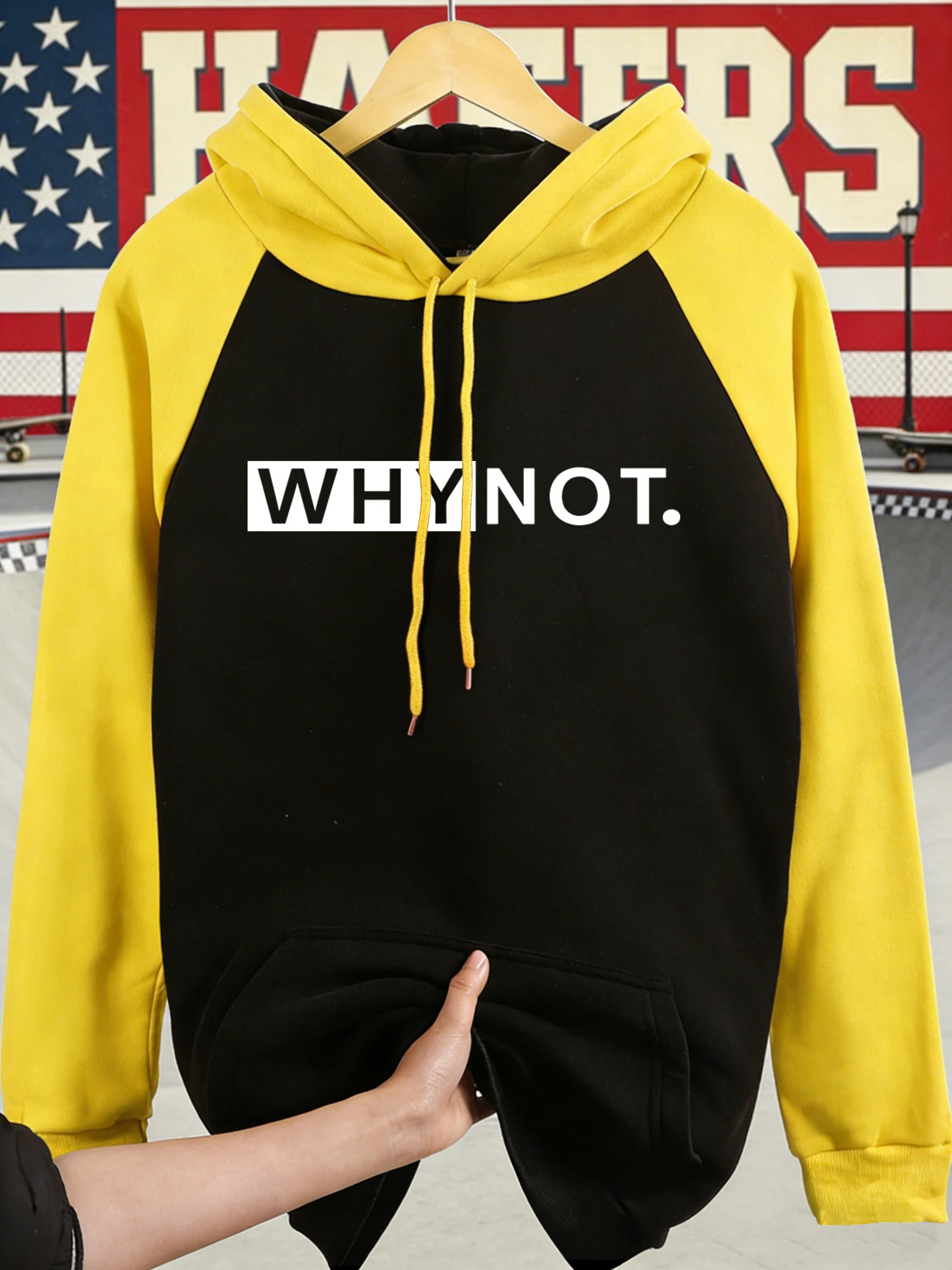 

Мужские худи реглан с карманами в стиле хип-хоп: модные, свободные, утепленные флисом, осенние, унисекс.