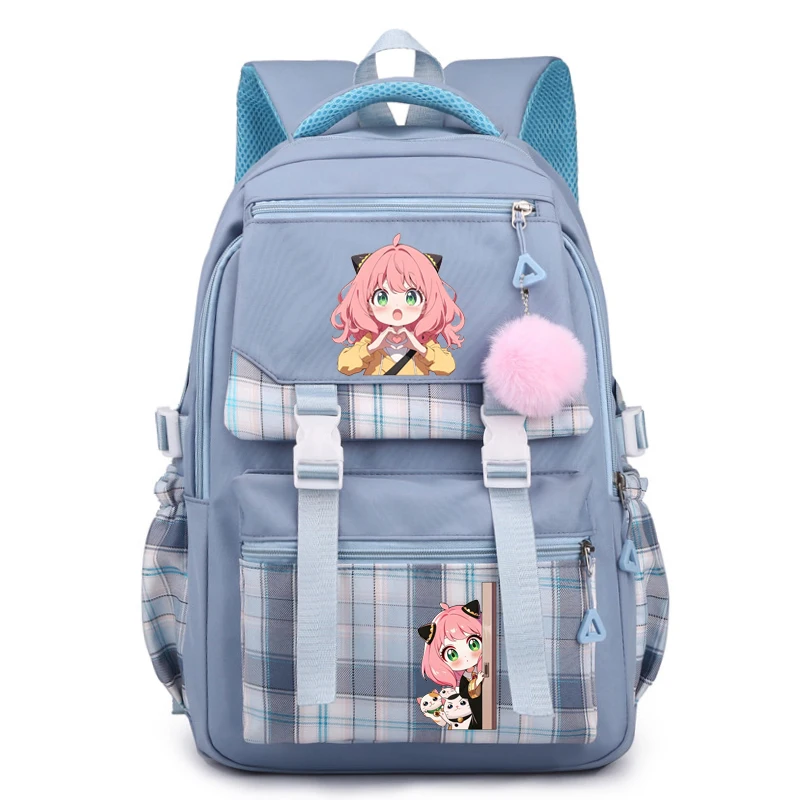 

Новый рюкзак с принтом для мужчин и женщин, холст, школьный рюкзак, модный рюкзак Anya Forger, студенческий легкий рюкзак Mochila