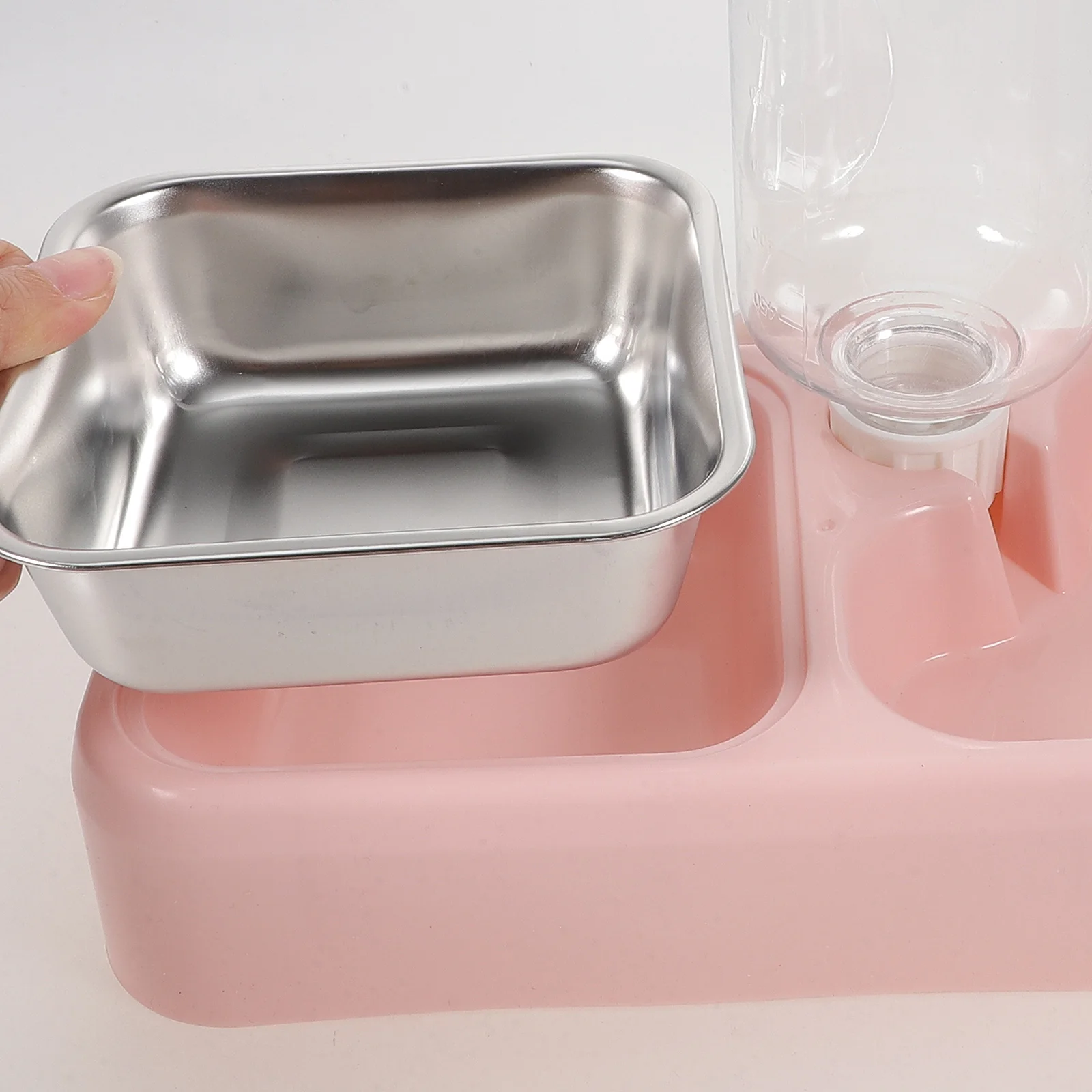 

Automatic Pet Water Feeder Stainless Steel Dog Puppy Drinking Bowl namental Leakproof Design Heavy Duty
