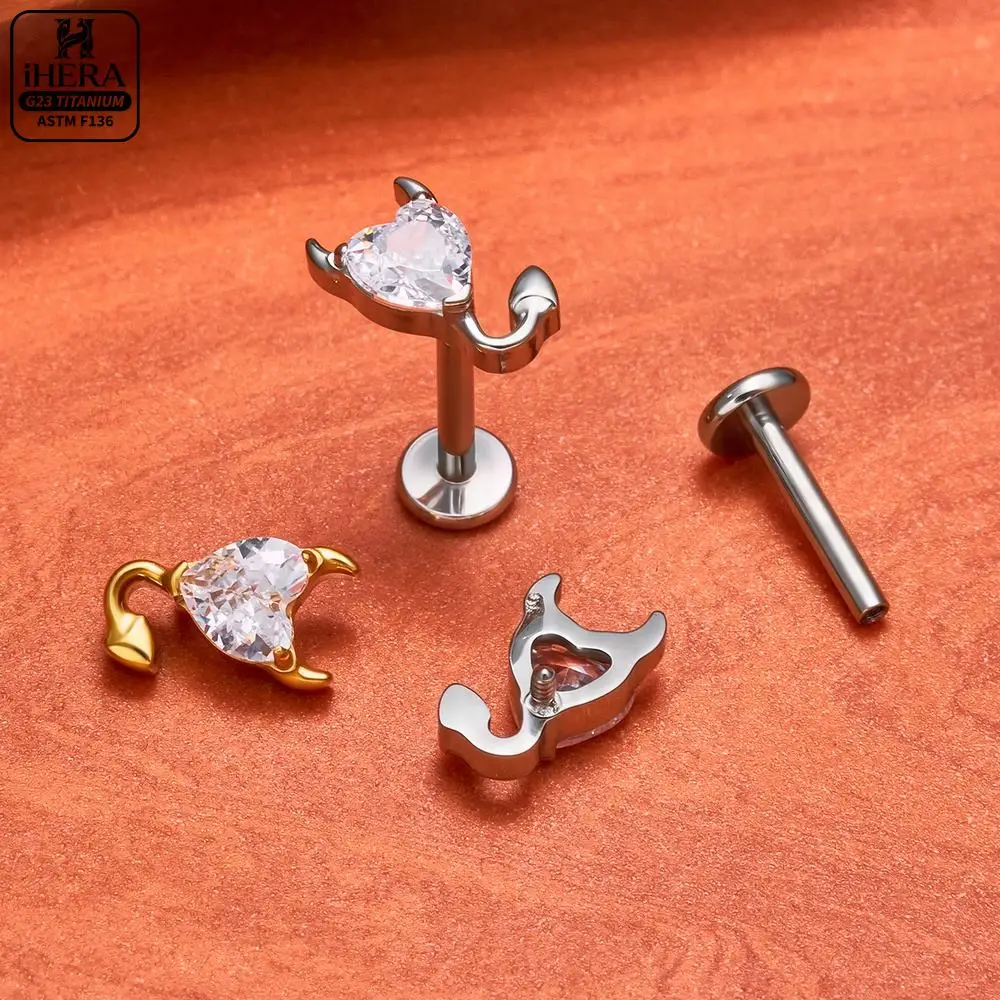 G23 Titanium Multi Piece Selection Bulk Body Piercing Tragus Helix Conch Cartilage Earring Nose Stud Lip Ring Medusa Vertical