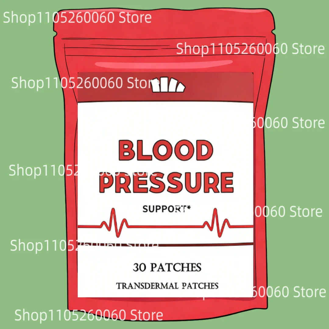Blood Pressure Support Transdermal Patches -promote Normal Heart And Circulatory Health 30 Patches