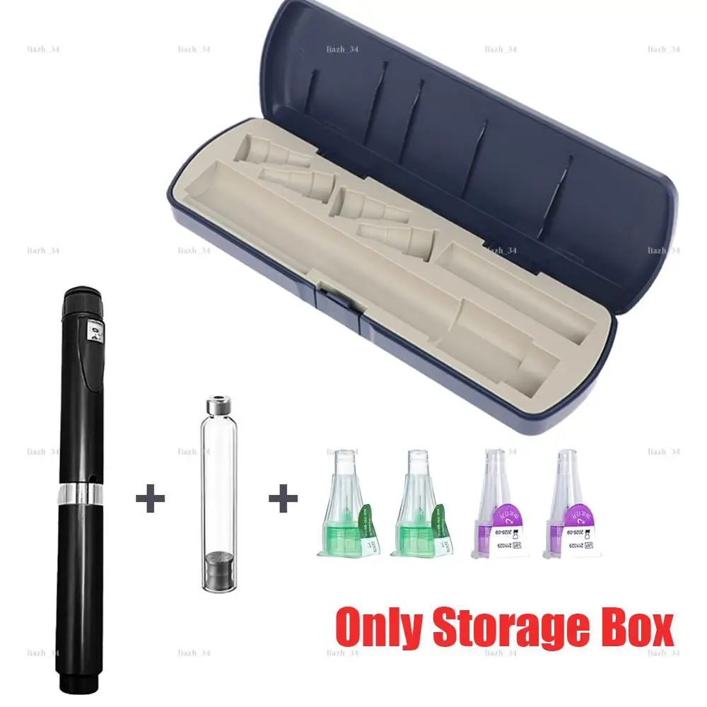 Insulin Pen Cartridge Storage Box, Universal Portable Insulin Injection Pen Case, Durable Protective Holder for Diabetic Travel