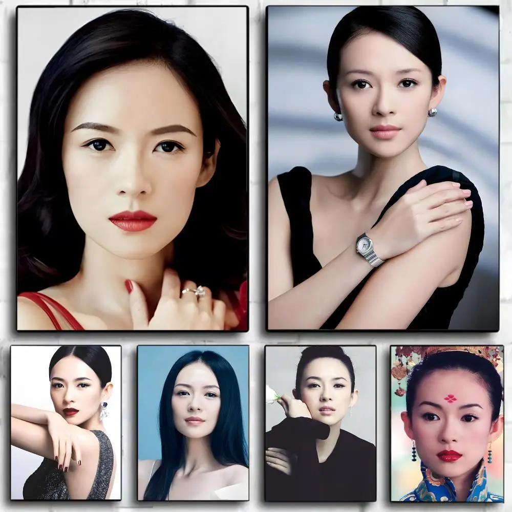 Glamorous Celebrity Z-Zhang Ziyi Poster Wall Art Print Decorative Mural Home Decor Gift Unframed