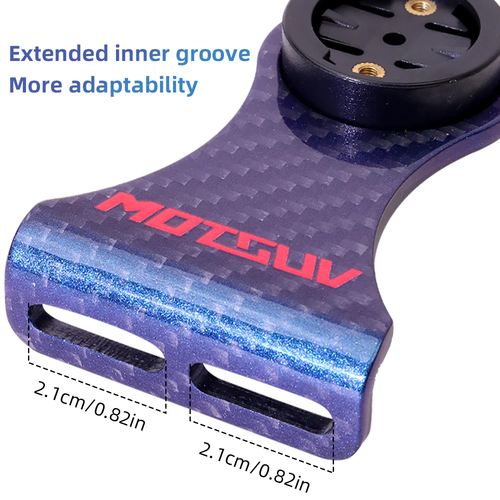 MOTSUV Carbon Fibre Rail Bike Mount Kit Holder for Garmin Forerunner Universal Road Bike Stand for TOMTOM/TICWATCH/SUUNTO Watch