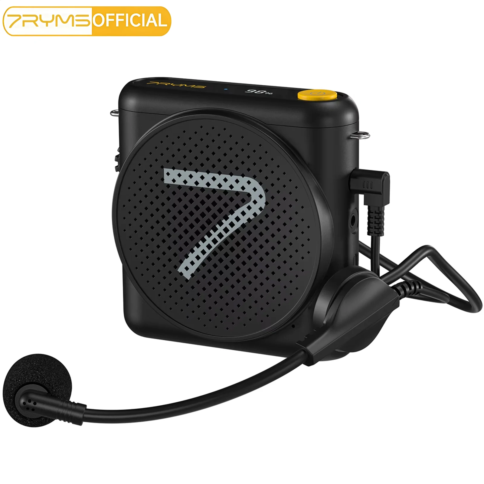 

7RYMS Wired Megaphone Headset Microphone Speaker Noise Canceling Voice Amplifier for Teachers, Speakers, Tour Guides WA1 SE