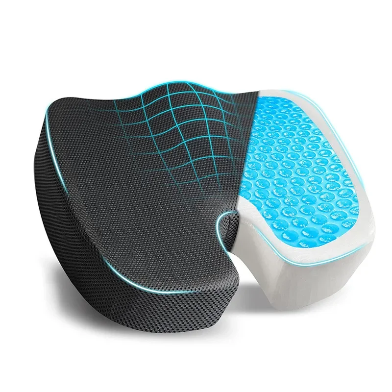 

Gel Orthopedic Memory Cushion Foam U Coccyx Travel Seat Massage Car Office Chair Protect Healthy Sitting Breathable Pillows
