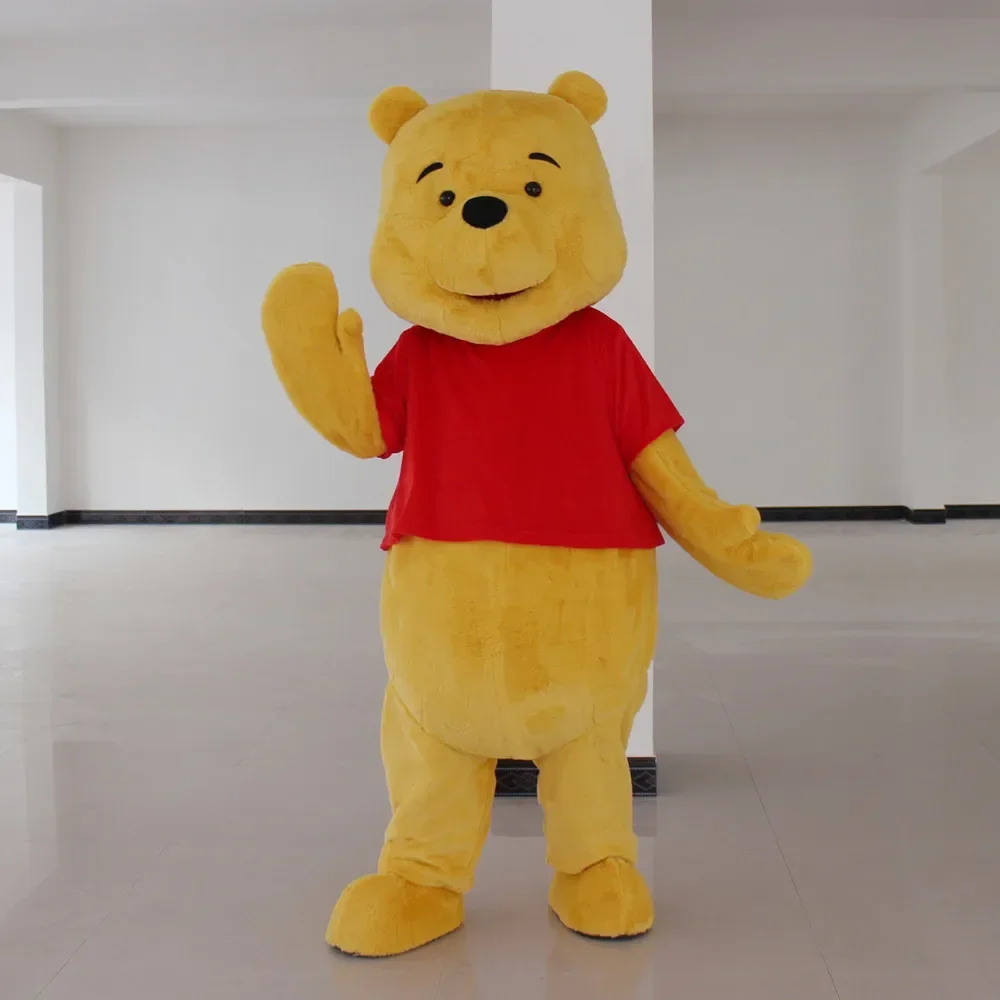 Cosplay Cartoon character Winnie the pooh bear Mascot Costume Advertising ceremony Fancy Dress Party Animal carnival props