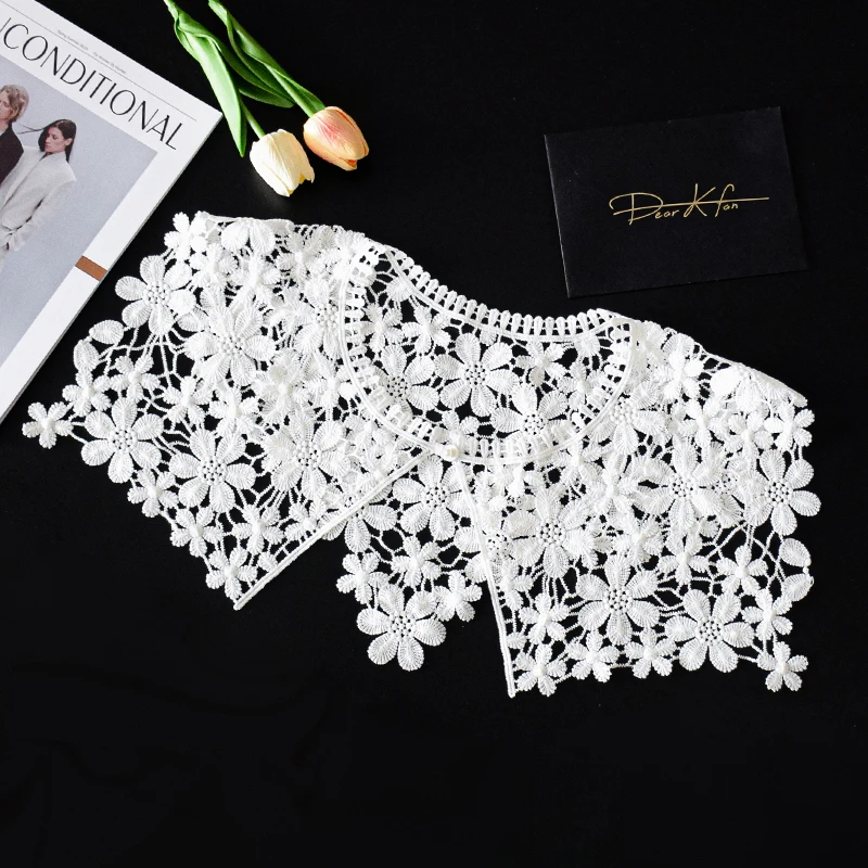 Hollow lace fake collar sweater decorative collar lace accessories lace shawl