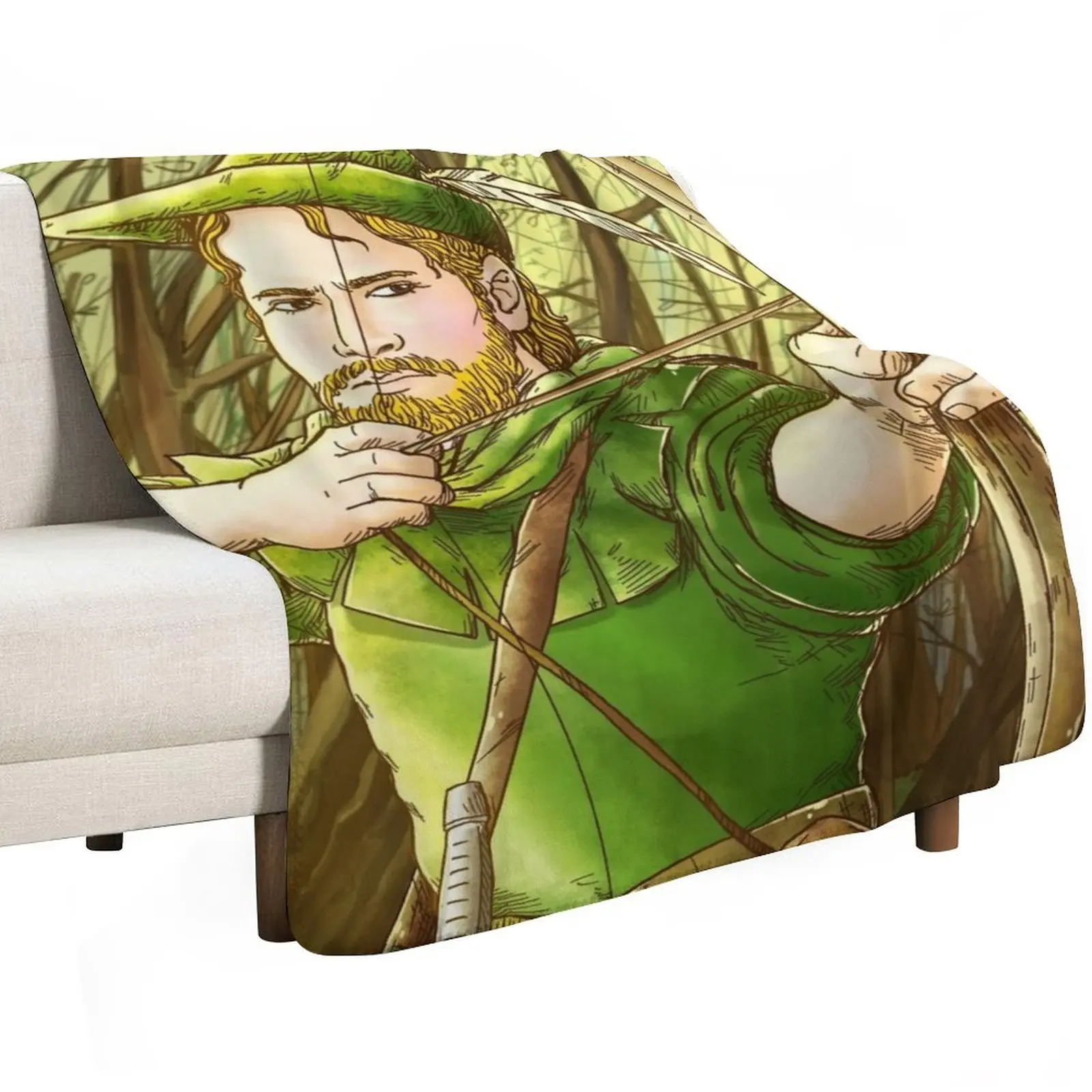 Robin Hood, The Legend Throw Blanket decorative funny gift Single Flannel Flannels For Baby Blankets