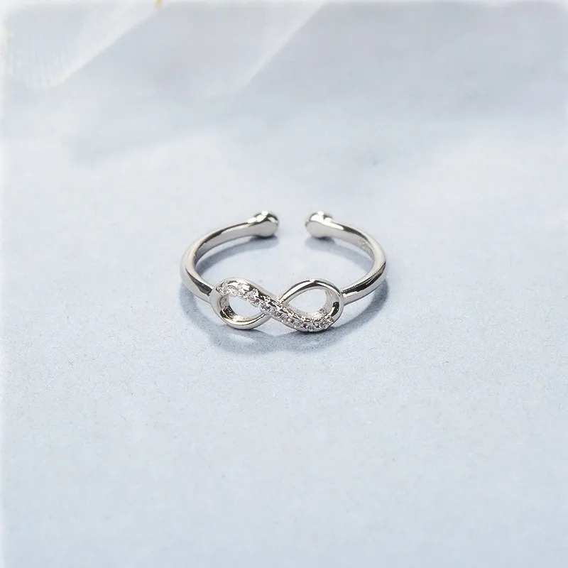 925 Sterling Silver 8-Shaped Adjustable Rings For Women Engagement Wedding Ring Jewelry Wholesale  Everything