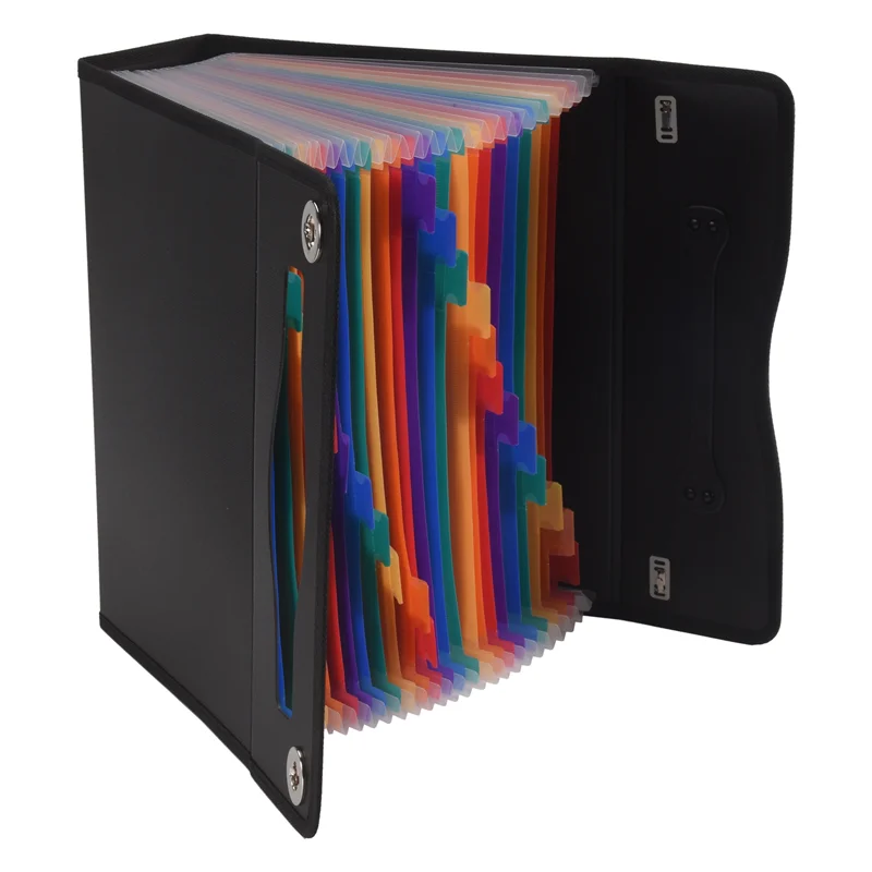 

J1UL1N 24 Pockets Expanding File Folder Accordian File Organizer,Plastic Paper Document Receipt Organizer For Business, Office