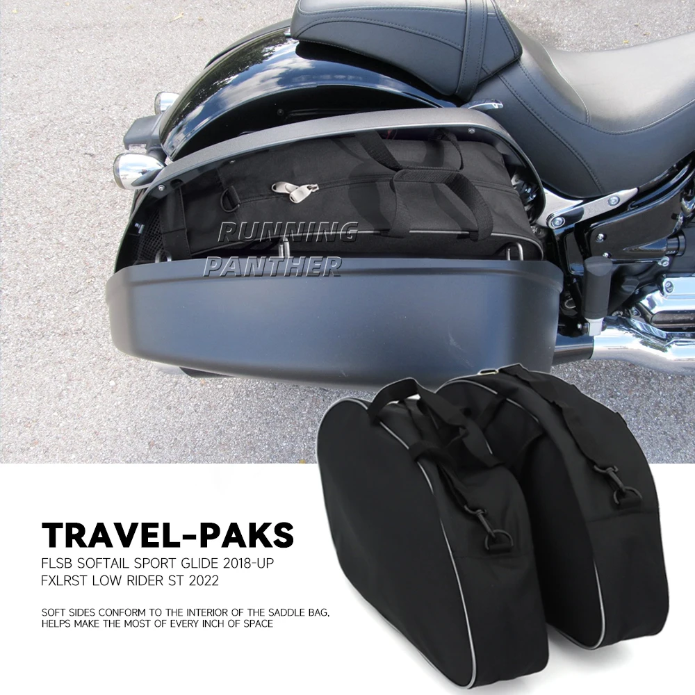 

Hard Saddlebag Luggage Liners Tour Pack Soft Liner Bags For FLSB Softail Sport Glide FXLRST Low Rider ST 2022