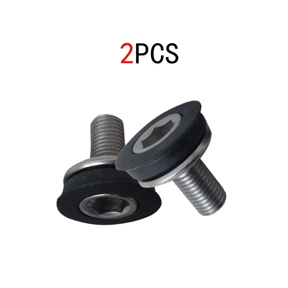 2 PCS Cycle Bike Bicycle Bottom Bracket Axle Allen Key Crank Arm Bolts M8 Screw Outdoor Riding Replacement Parts