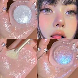 Diamond Highlighter Mashed Potatoes Glitter waterproof Highlighter Makeup Gel Face Body Brighten Glitter Natural Contour Makeup