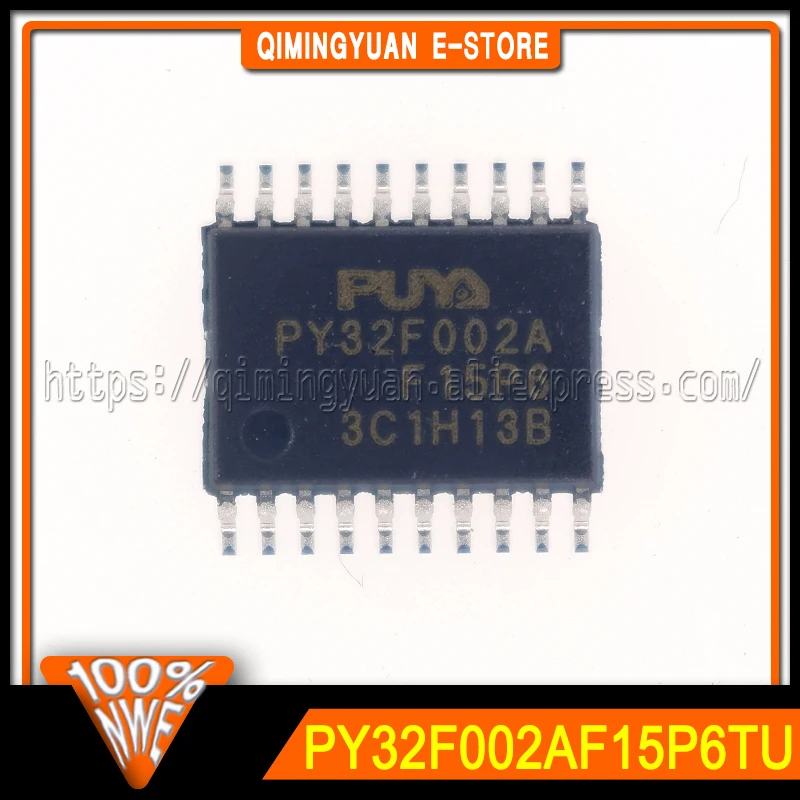 1~100PCS/LOT Original PY32F002AF15P6TU PY32F002A F15P TSSOP-20 ARM Cortex-M0 32-bit Microcontroller-MCU
