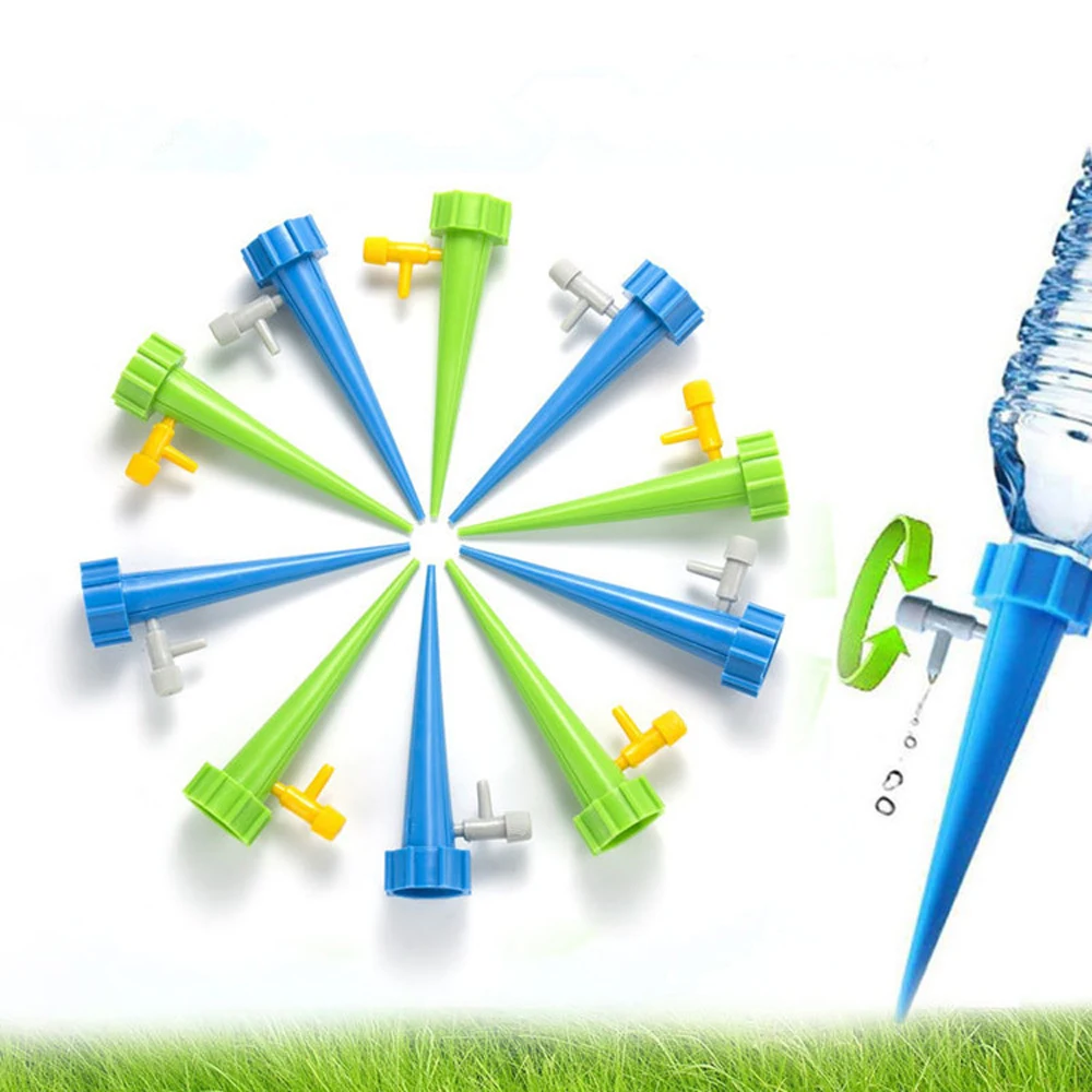 Automatic Drip Irrigation System Self Watering Spike for Flower Plants Greenhouse Garden Adjustable Auto Water Dripper Device