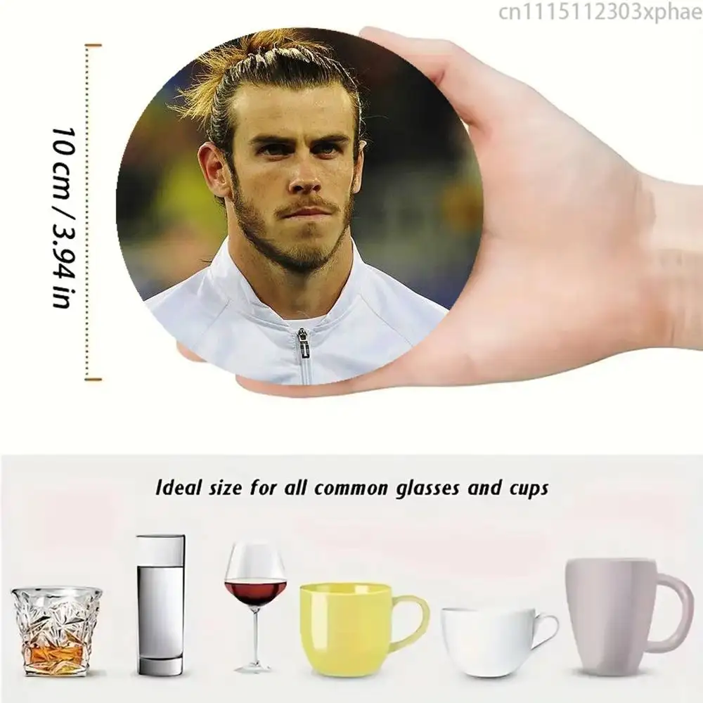 G-Gareth Bale Wales Legend 11 Anti-slip Tea Coffee Cup Pad Heat-Resistant Round Bowl Teapot Mat Home Gift