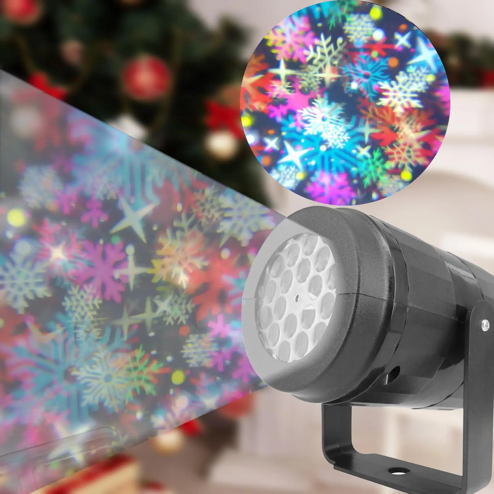 Xmas Snowflake Lights Christmas Decorative Patterns Snowflake Christmas Projector Lights for Party Yard Decor Patio Holiday