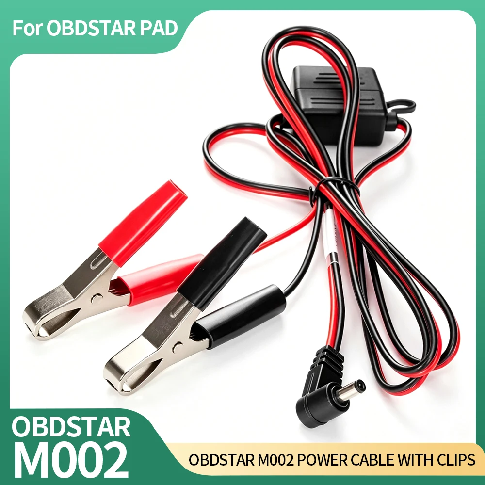 OBDSTAR M002 Power Cable With Alligator Clip for OBDSTAR PAD Stable Power Supply Cable for Car Diagnostic Programming Tool Parts