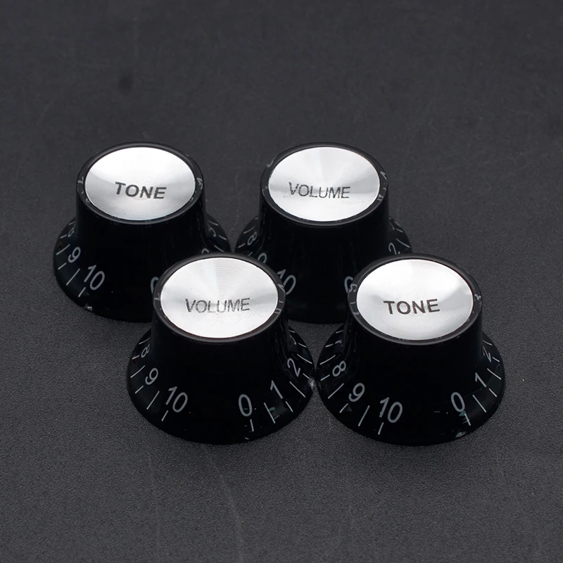 2T2V Guitar Pot Knob Volume & Tone Control Knobs for LP Electric Guitar Music Accessory Gold/Coffe/Black