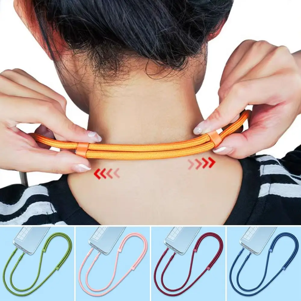 

360 ° Вращающийся ремешок для мобильного телефона, двусторонний, регулируемый с прокладкой, веревка для мобильного телефона, аксессуары для телефона, веревка с защитой от потери телефона