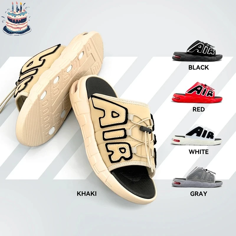 

Men's Sport Slippers Summer Sandals Thick Sole Beach Flip-flops Flats Outdoor Breathable Sneaker Size 40-49 Big Fat