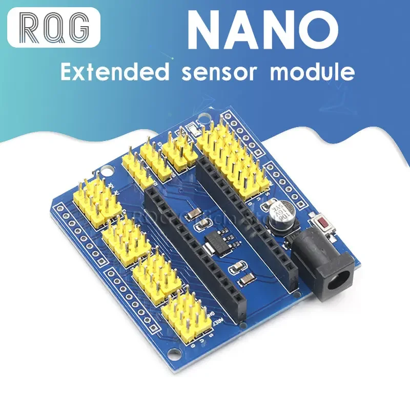 NANO I/O IO Expansion Sensor Shield Module For Arduino  R3 Nano V3.0 3.0 Controller Compatible Board I2C PWM Interface 3.3V