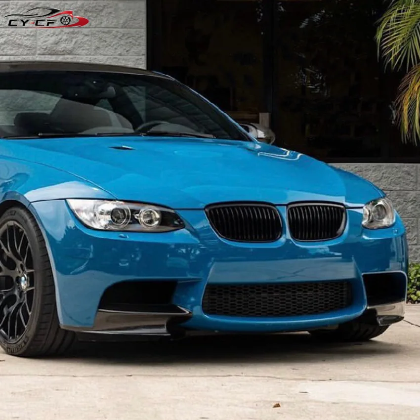 For M3 Fog Lamp Cover Trimr Lip Splitter Canards Spoiler For BMW E90 E91 E92 E93 M3 2006 - 2013 Front Bumper Lip Body Kit