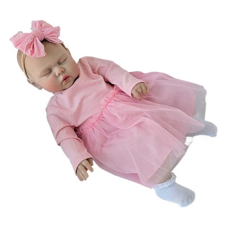 60cm 리본 토들러 여자아이 인형 피클 부드러운 면 장난감 어린이 선물