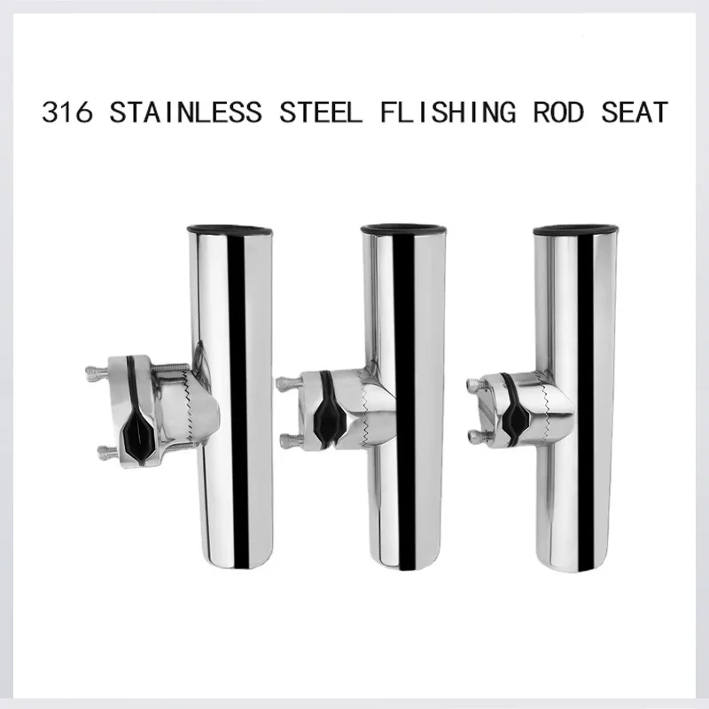 

Fishing Rod Holder Stainless Tournament Style Clamp on Fishing Rod Holder for Rails Fishing boat fishing bracket Pole Holder