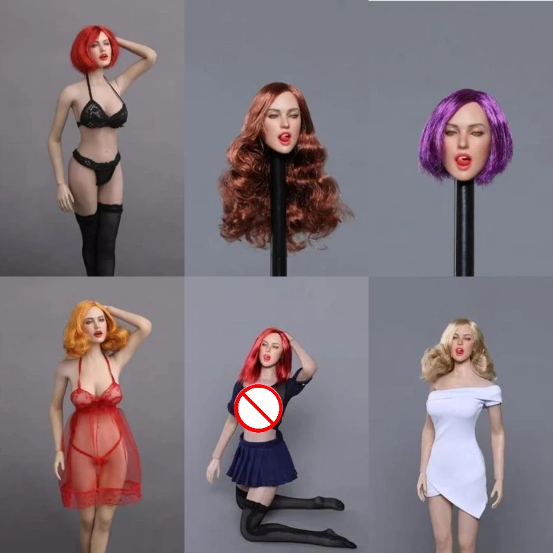 

1/6 Scale GC025 Sexy Female Head Carving Headsculpt Model Fit 12-Inch Action Figure Soldiers TBLeague Suntan Body Toys GACTOYS