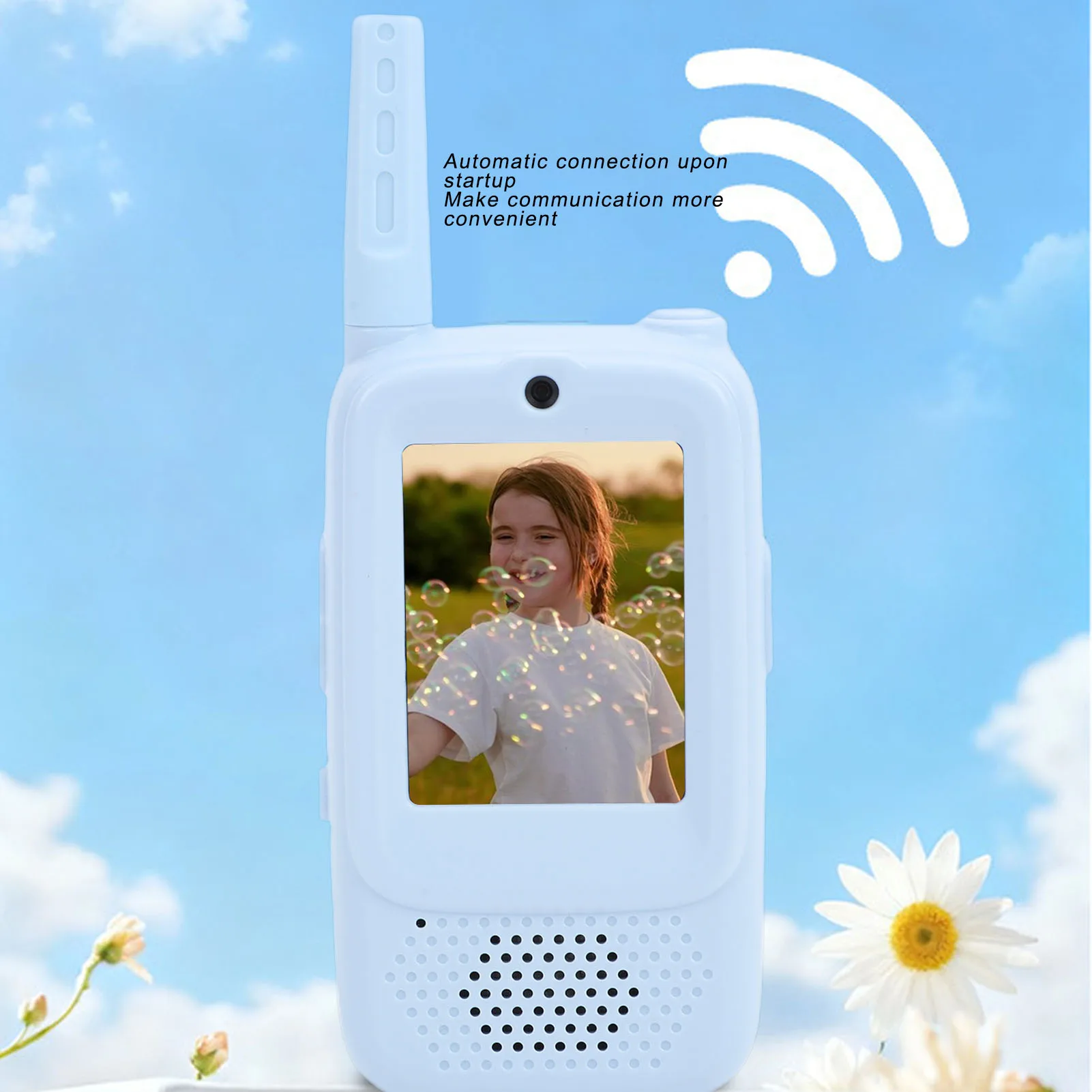 2PCS HD Video Call Intercom for Kids 2 Way Talk Radio Toy with 2.0inch Screen 500m Range Rechargeable Parent Child Outdoor Commu
