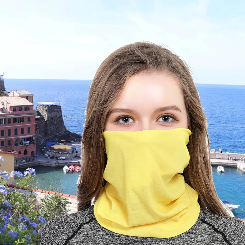 

[Windproof Face Mask] Stretchy Polyester 1pc Face Mask | Windproof & Warm Neck Gaiter for Outdoor Sports, Cycling, Hiking